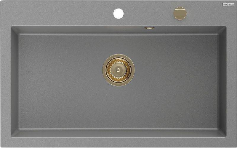 Zlewozmywak wpuszczany Mexen Elix szary 800x500 mm - 6527801005-71-G 1 szt.