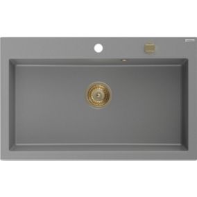 Zlewozmywak wpuszczany Mexen Elix szary 800x500 mm - 6527801005-71-G 1 szt.