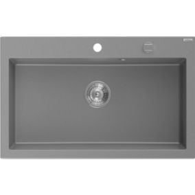 Zlewozmywak wpuszczany Mexen Elix szary 800x500 mm - 6527801005-71