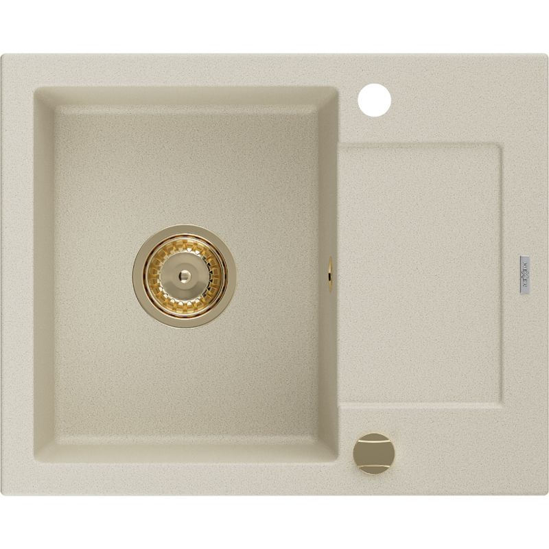 Zlewozmywak wpuszczany Mexen Enzo 1-komorowy beżowy 576x465 mm  - 6506571005-69-B 1 szt.