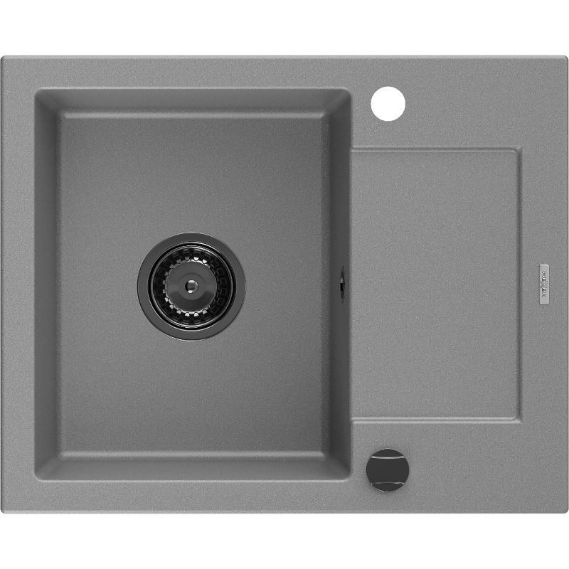 Zlewozmywak wpuszczany Mexen Enzo 1-komorowy szary 576x465 mm  6506571005-71-B