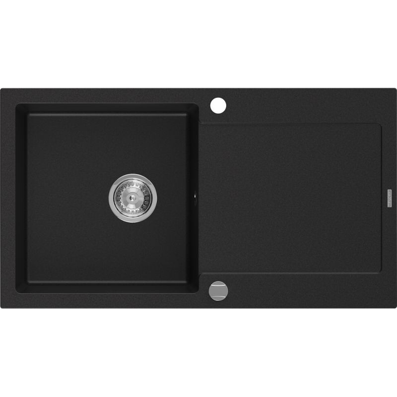 Zlewozmywak wpuszczany Mexen Leo 1-komorowy czarny nakrapiany 900 x 500 mm  - 6501901010-76 1 szt.