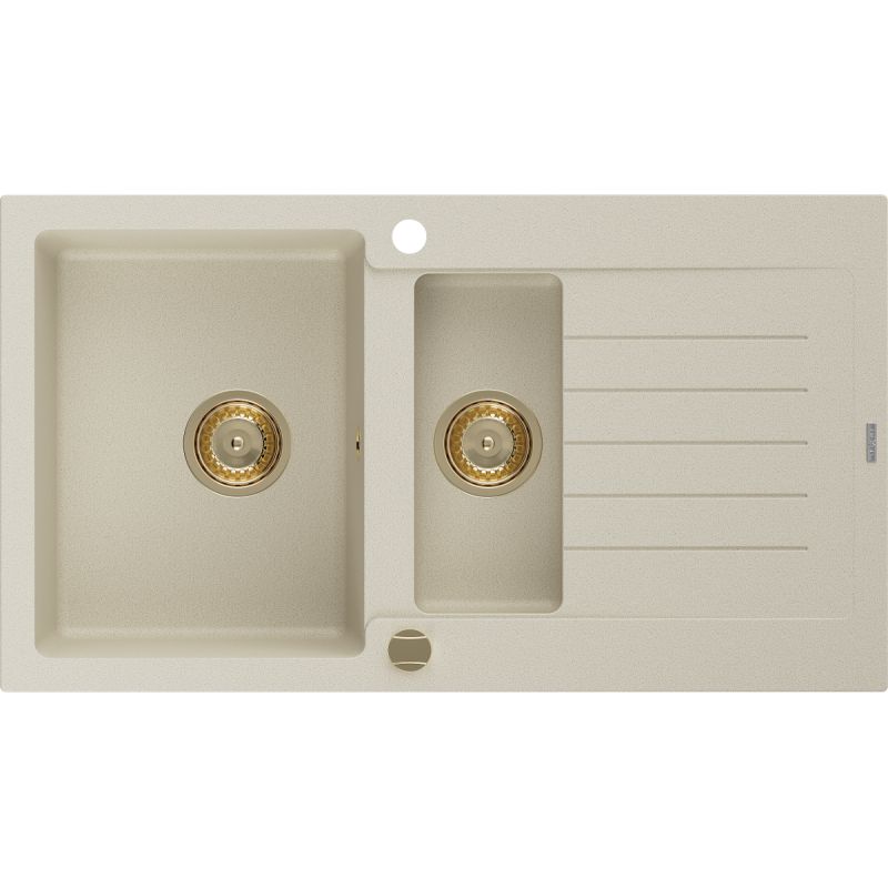 Zlewozmywak wpuszczany Mexen Matias 1,5-komorowy beżowy 900x505 mm  - 6502901505-69 1 szt.