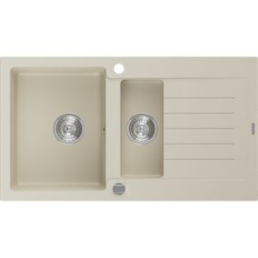 Zlewozmywak wpuszczany Mexen Matias 1,5-komorowy beżowy 900x505mm  - 6502901505-69-B 1 szt.