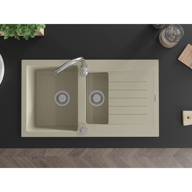 Zlewozmywak wpuszczany Mexen Matias 1,5-komorowy beżowy 900x505mm  - 6502901505-69-B 1 szt.
