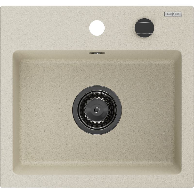 Zlewozmywak wpuszczany Mexen Milo 1-komorowy beżowy 435x410 mm  6505441000-69-B 1 szt.