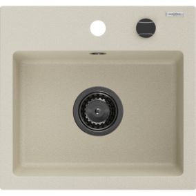 Zlewozmywak wpuszczany Mexen Milo 1-komorowy beżowy 435x410 mm  6505441000-69-B 1 szt.