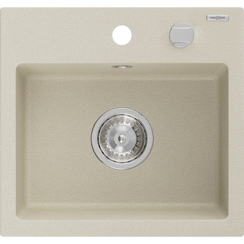 Zlewozmywak wpuszczany Mexen Milo 1-komorowy biały 435x410 mm  - 6505441000-20 1 szt.