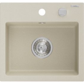 Zlewozmywak wpuszczany Mexen Milo 1-komorowy biały 435x410 mm  - 6505441000-20 1 szt.