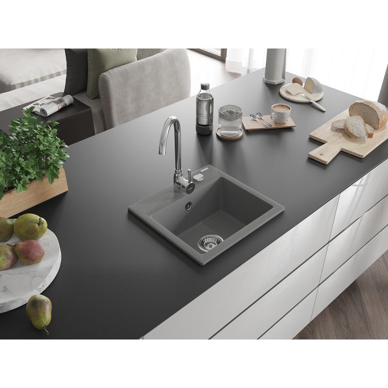 Zlewozmywak wpuszczany Mexen Omar 1-komorowy beżowy 800x480 mm  - 6520801005-69-G 1 szt.