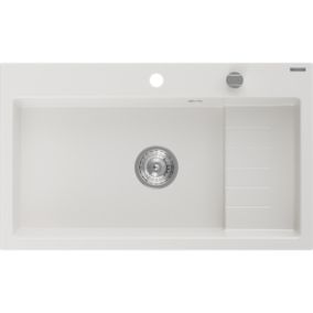 Zlewozmywak wpuszczany Mexen Omar 1-komorowy biały 800x480 mm 1 szt.