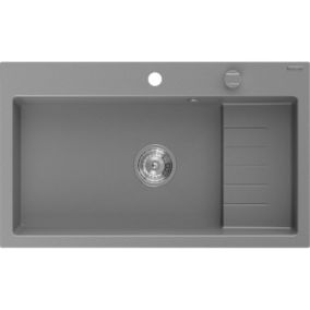 Zlewozmywak wpuszczany Mexen Omar 1-komorowy szary 800x480 mm  6520801005-71 1 szt.