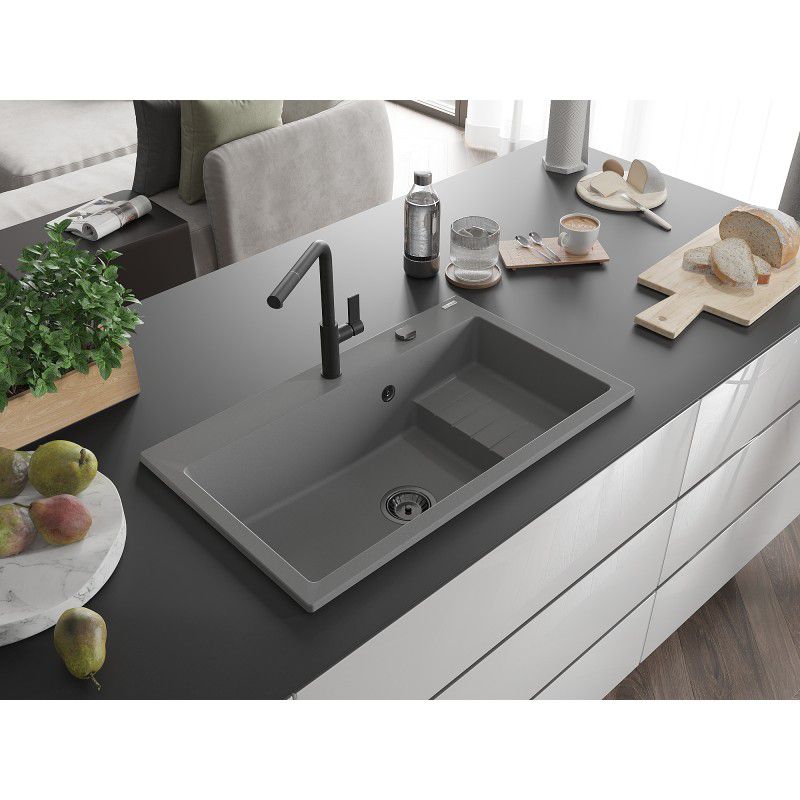 Zlewozmywak wpuszczany Mexen Oscar 1-komorowy beżowy 580 x 490 mm  - 6519581000-69-B 1 szt.