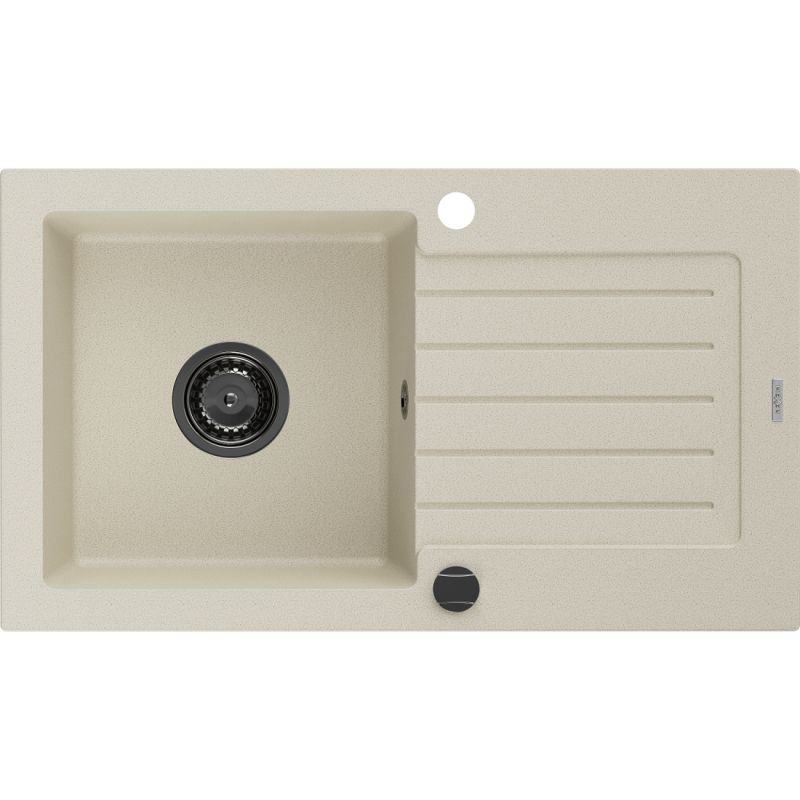 Zlewozmywak wpuszczany Mexen Pablo 1-komorowy beżowy 752x436 mm  6510751010-69-B