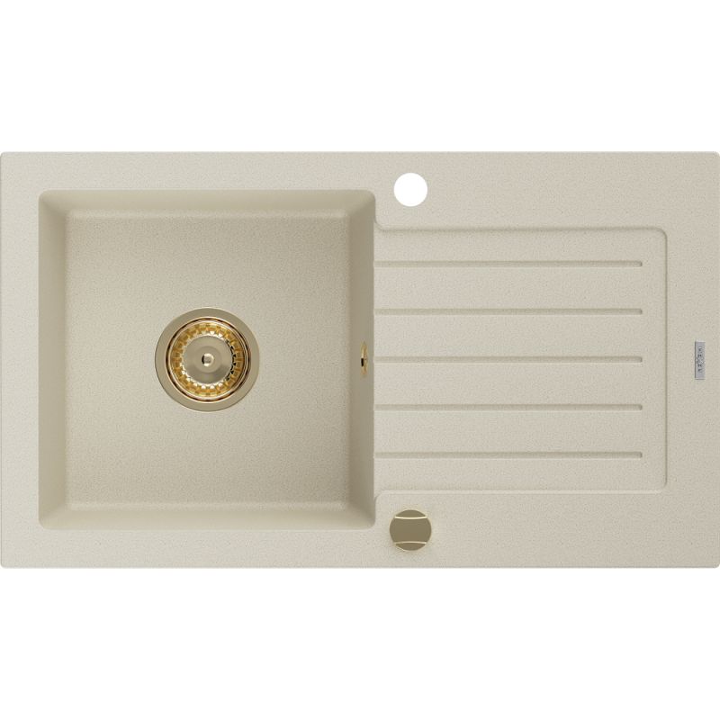 Zlewozmywak wpuszczany Mexen Pablo 1-komorowy beżowy 752x436 mm  6510751010-69-G