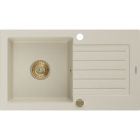 Zlewozmywak wpuszczany Mexen Pablo 1-komorowy beżowy 752x436 mm  6510751010-69-G