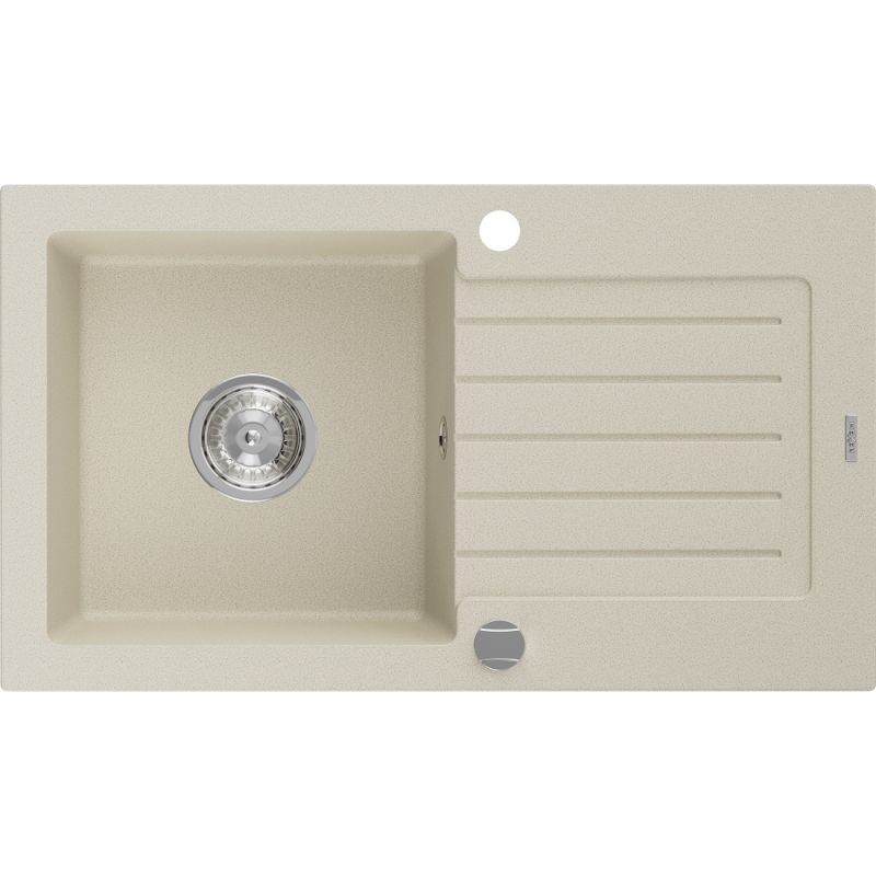 Zlewozmywak wpuszczany Mexen Pablo 1-komorowy biały 752 x 436 mm  - 6510751010-20-G 1 szt.
