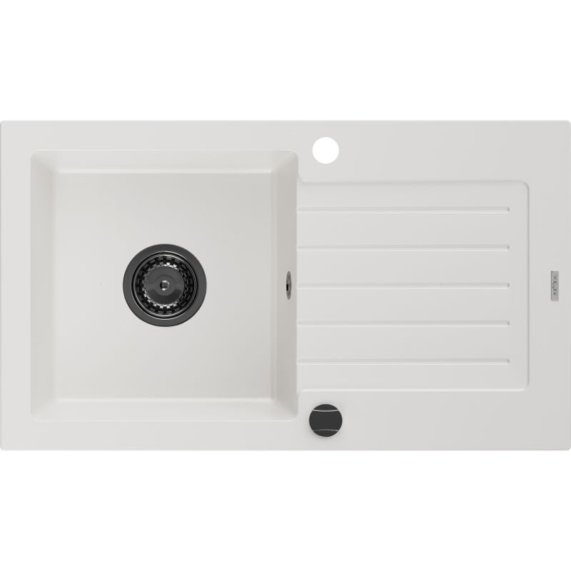Zlewozmywak wpuszczany Mexen Pablo 1-komorowy biały 752x436 mm  6510751010-20-B