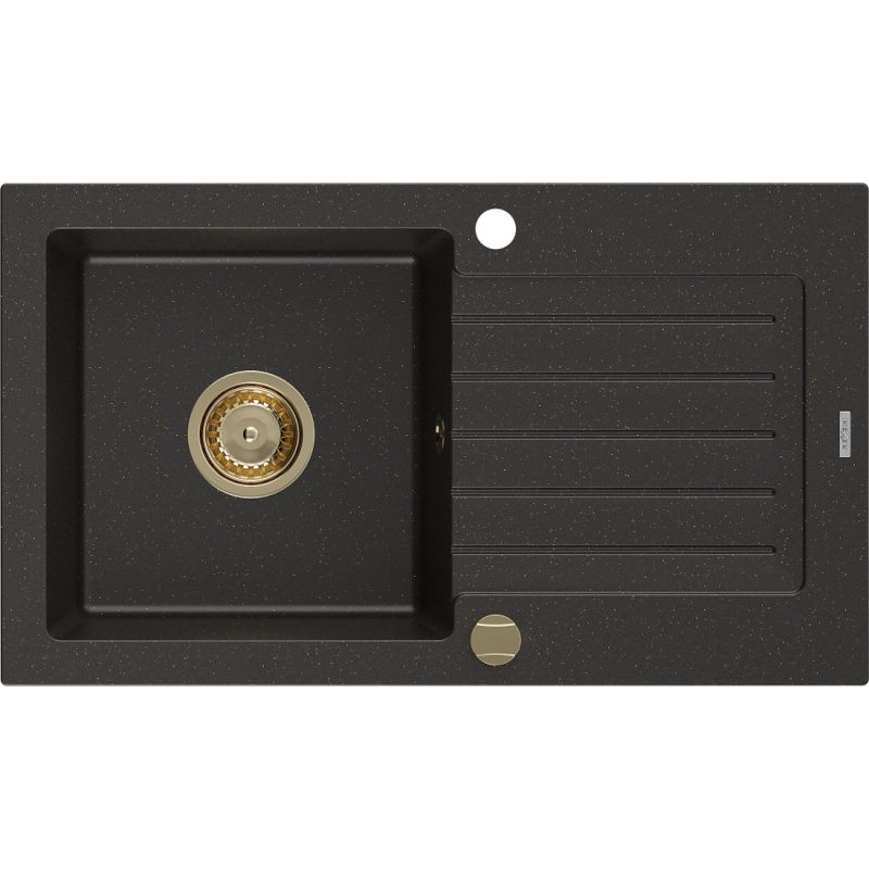 Zlewozmywak wpuszczany Mexen Pablo 1-komorowy szary 752 x 436 mm  - 6510751010-71-B 1 szt.