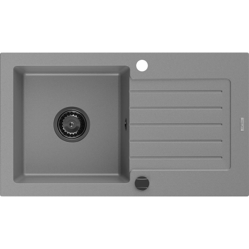 Zlewozmywak wpuszczany Mexen Pablo 1-komorowy szary 752x436 mm  - 6510751010-71 1 szt.