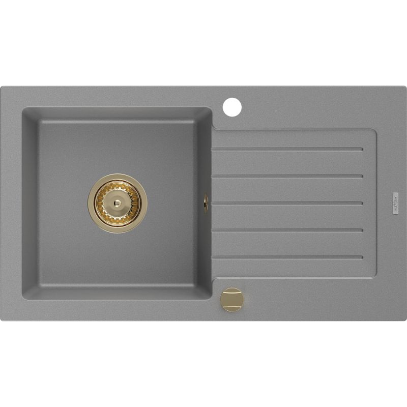 Zlewozmywak wpuszczany Mexen Pablo 1-komorowy szary 752x436 mm  6510751010-71-G