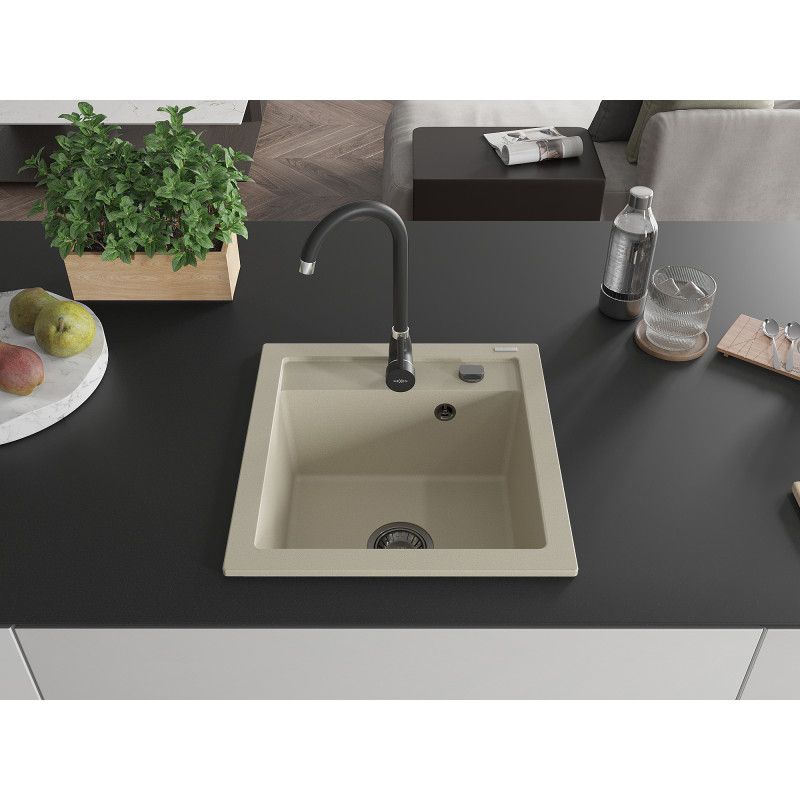 Zlewozmywak wpuszczany Mexen Vito 1-komorowy beżowy 520x490 mm  6503521000-69-B 1 szt.
