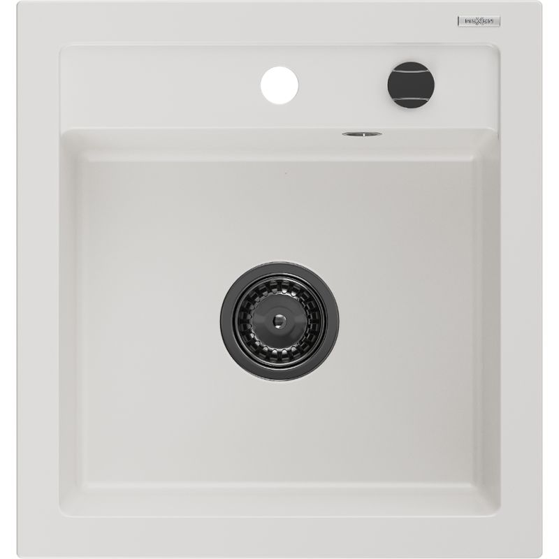 Zlewozmywak wpuszczany Mexen Vito 1-komorowy biały 520x490 mm  6503521000-20-B 1 szt.