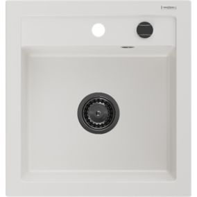 Zlewozmywak wpuszczany Mexen Vito 1-komorowy biały 520x490 mm  6503521000-20-B 1 szt.