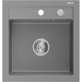 Zlewozmywak wpuszczany Mexen Vito 1-komorowy szary 520x490 mm  - 6503521000-71-B 1 szt.