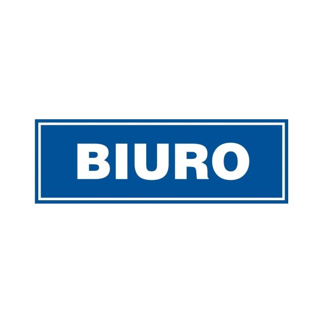 Znak informacyjny 'Biuro' 10 x 30 cm