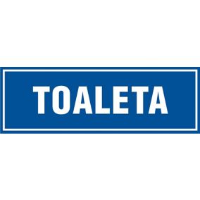 Znak informacyjny 'Toaleta' 10 x 30 cm