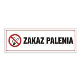 Znak Zakaz palenia 10 x 30 cm