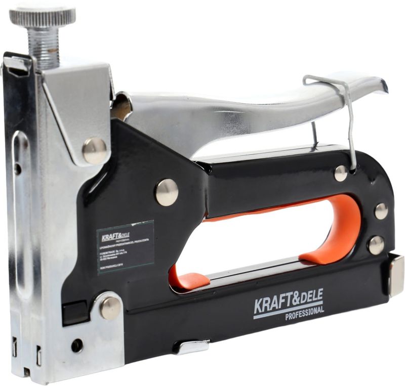 Zszywacz metalowy 4-14 mm Kraft Dele KD10518 tapicerski ręczny taker z magazynem na zszywki 1szt