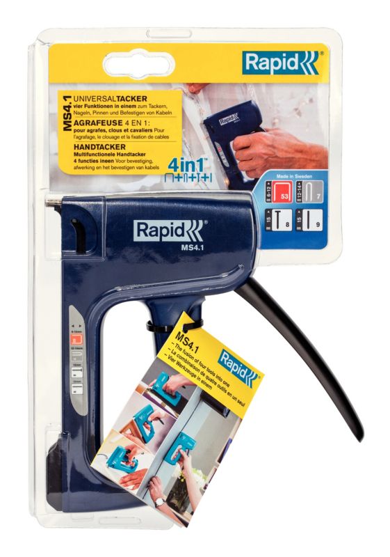 Zszywacz ręczny Rapid Tacker ABS MS 4 w 1