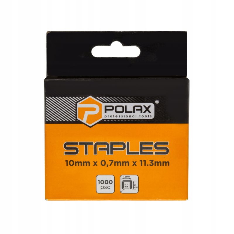 Zszywki tapicerskie Polax typ A/53 10 0.7 11.3mm 1000szt.