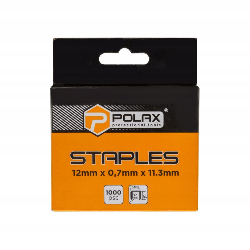 Zszywki tapicerskie Polax typ A53 12 0.7 11.3mm  1000 szt.