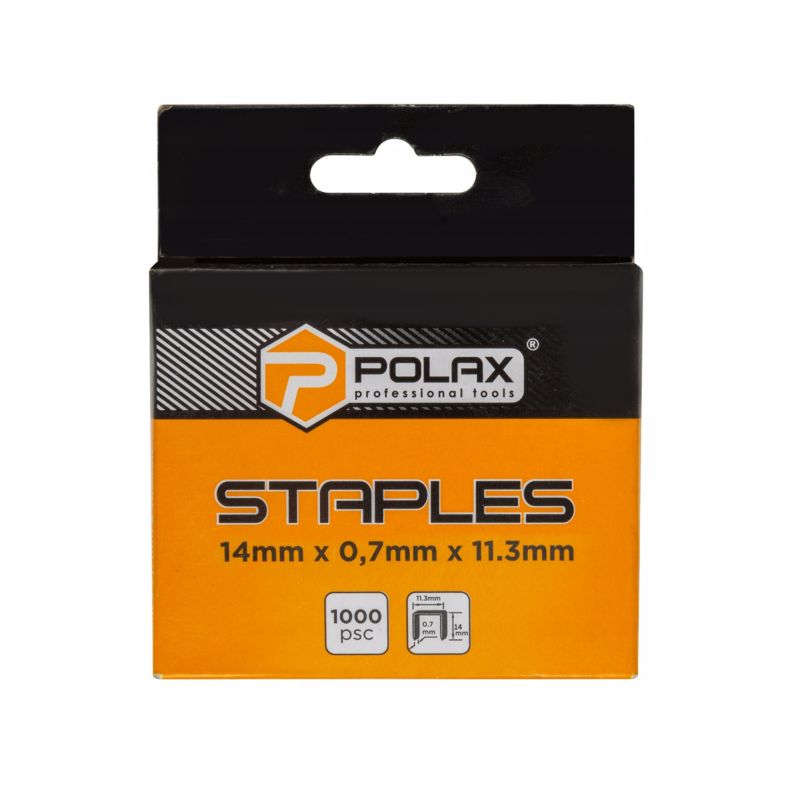Zszywki tapicerskie Polax typ A53 14 0.7 11.3mm 1000 szt.