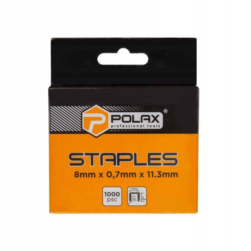 Zszywki tapicerskie Polax typ A53 8 0.7 11.3mm 1000 szt.