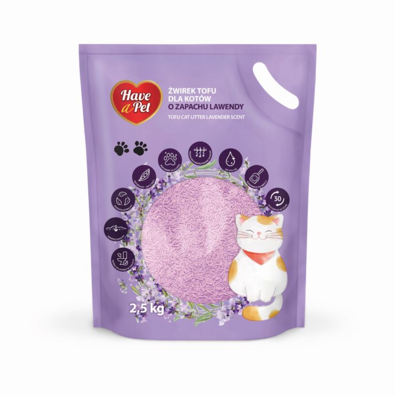 Żwirek tofu Have a Pet lawenda 2,5 kg