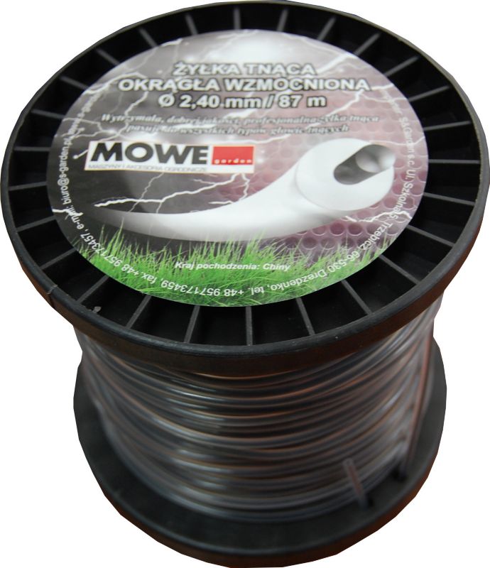 Żyłka tnąca wzmocniona 2,4 mm x 87 m okrągła