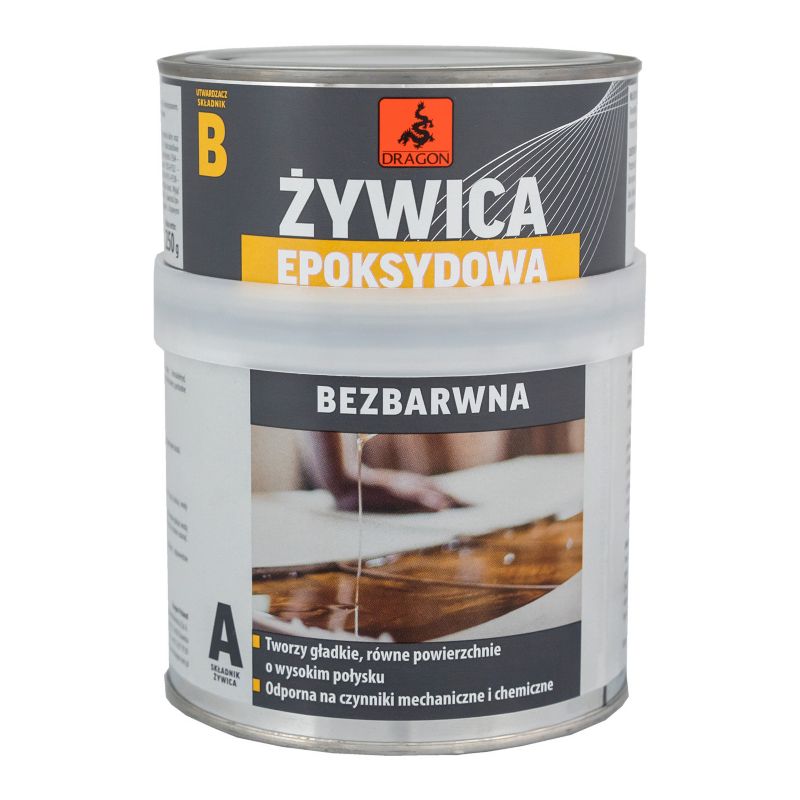 Żywica epoksydowa Dragon dwuskładnikowa 500 g + 250 g bezbarwna